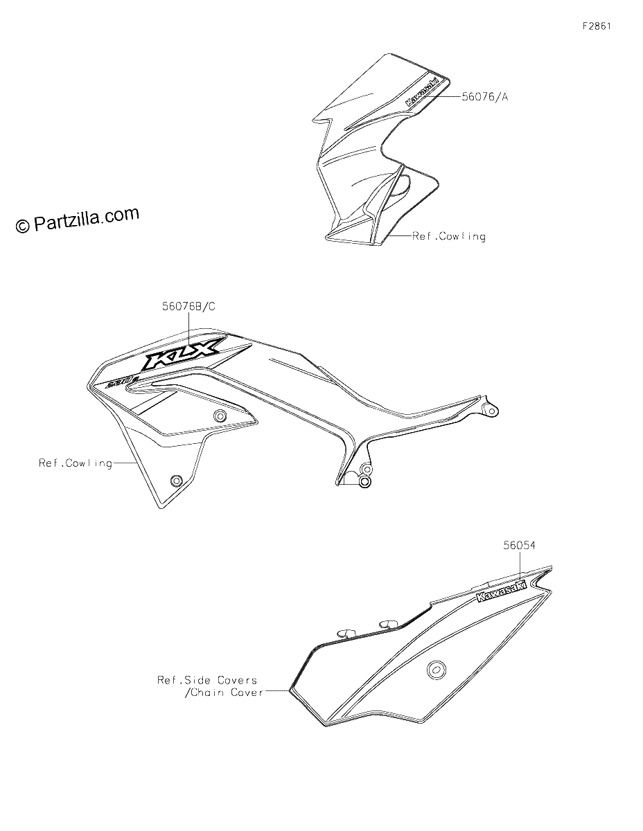 Diagrama de DECALS L GREEN