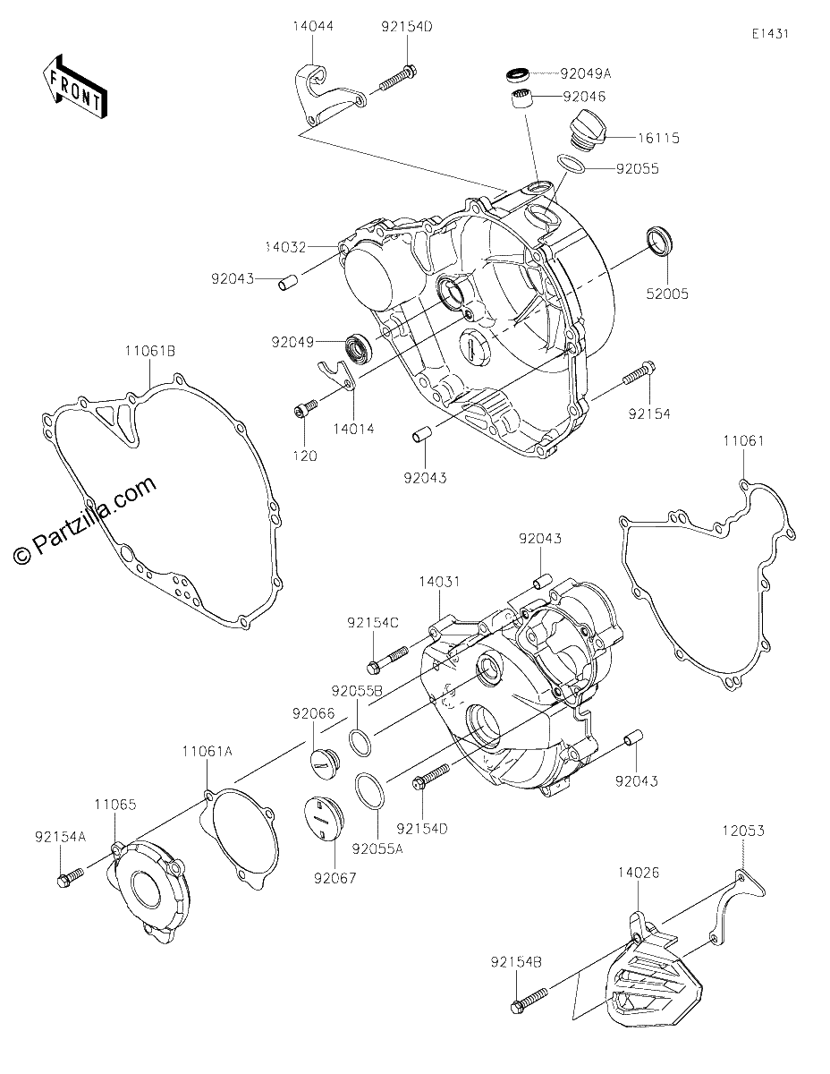 Diagrama de ENGINE COVER S