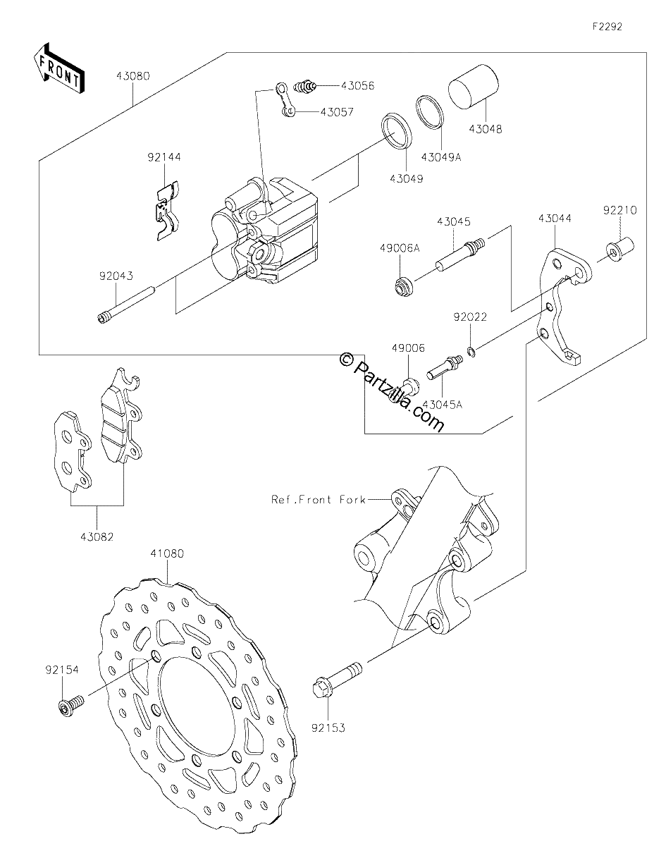 Diagrama de FRONT BRAKE