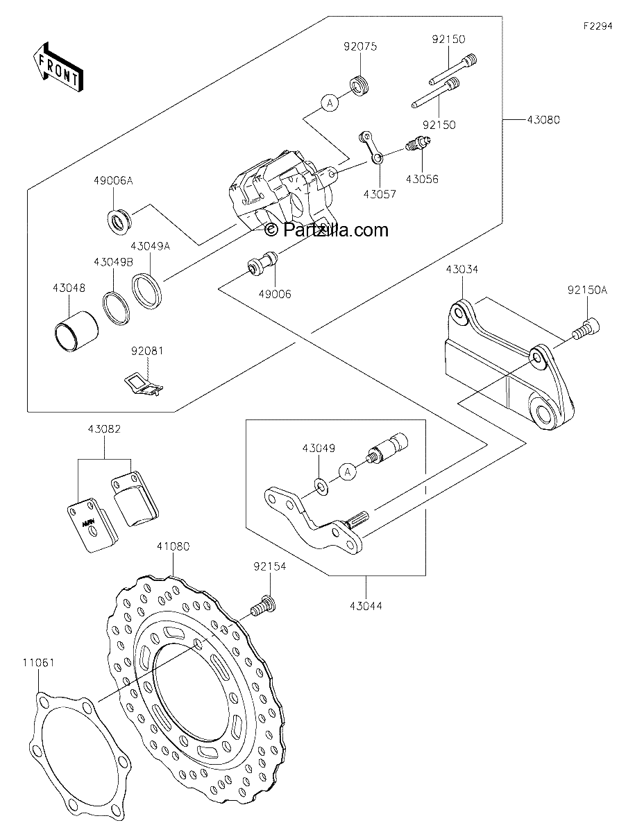 Diagrama de REAR BRAKE