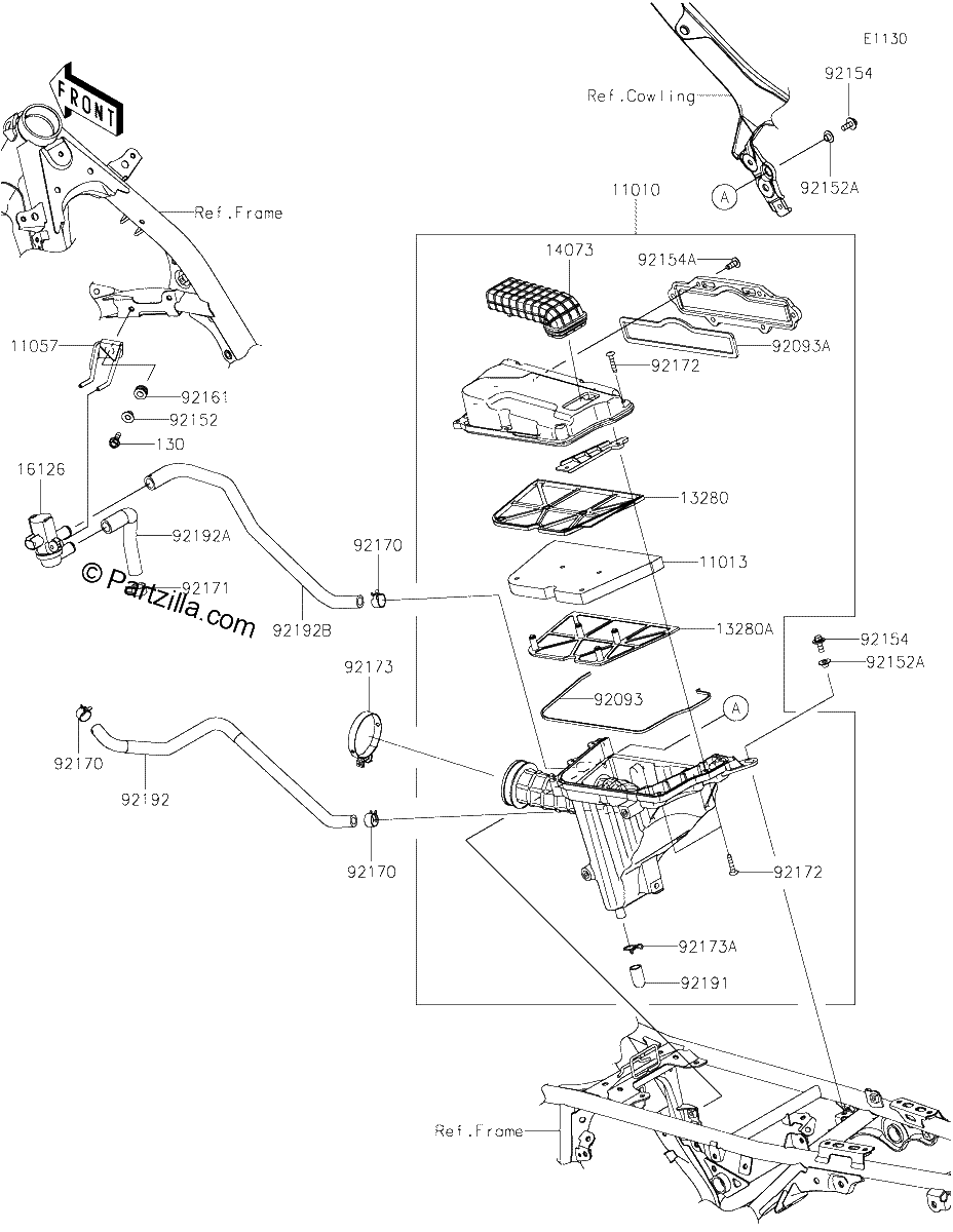 Diagrama de AIR CLEANER