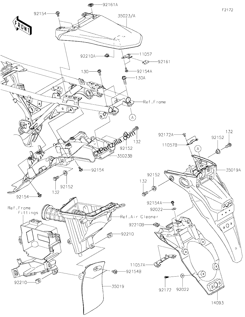 Diagrama de REAR FENDER S
