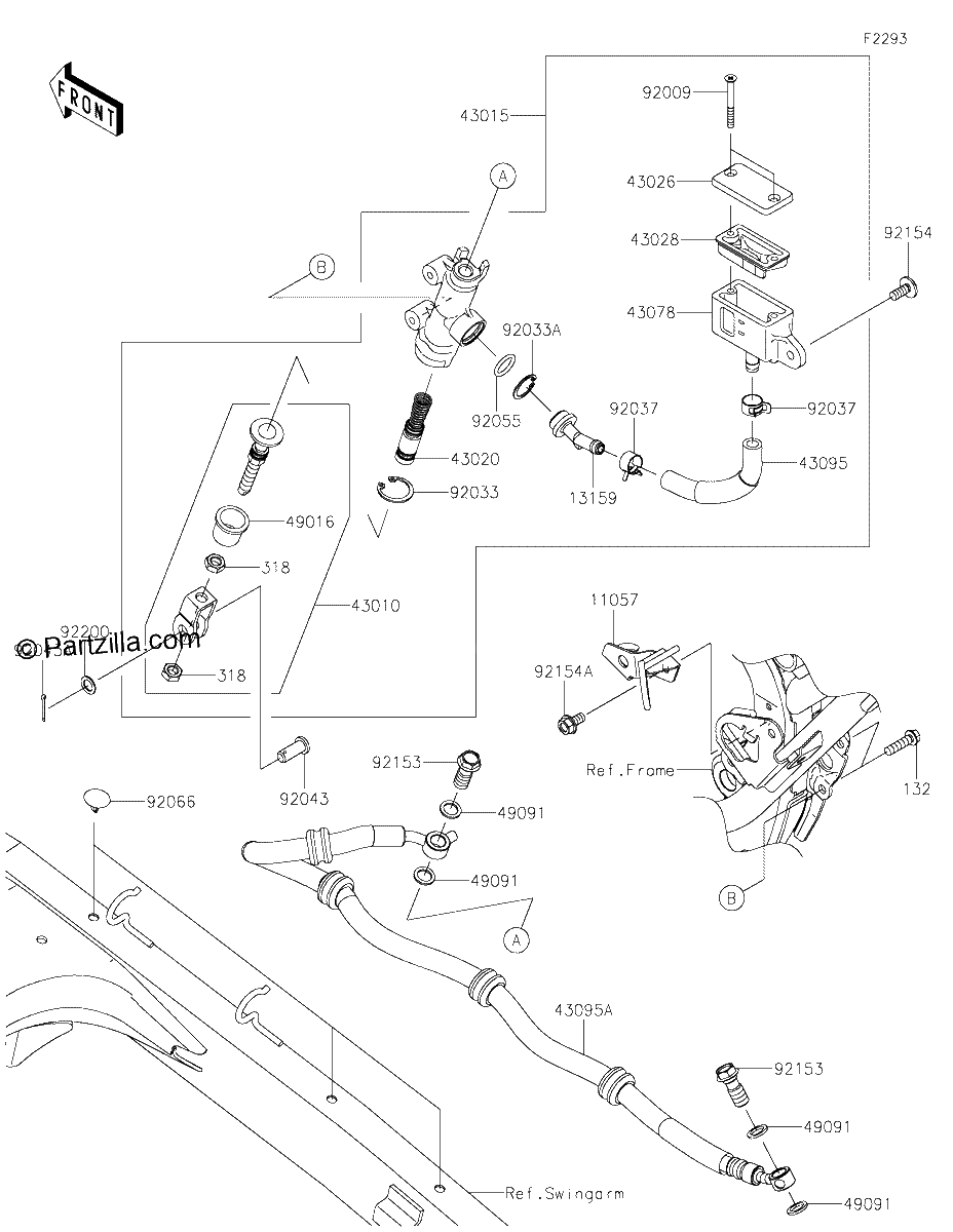 Diagrama de REAR MASTER CYLINDER