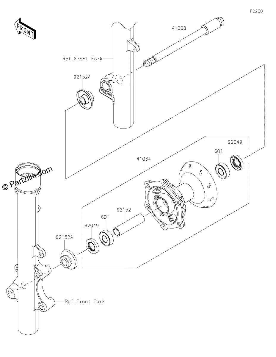 Diagrama de FRONT HUB