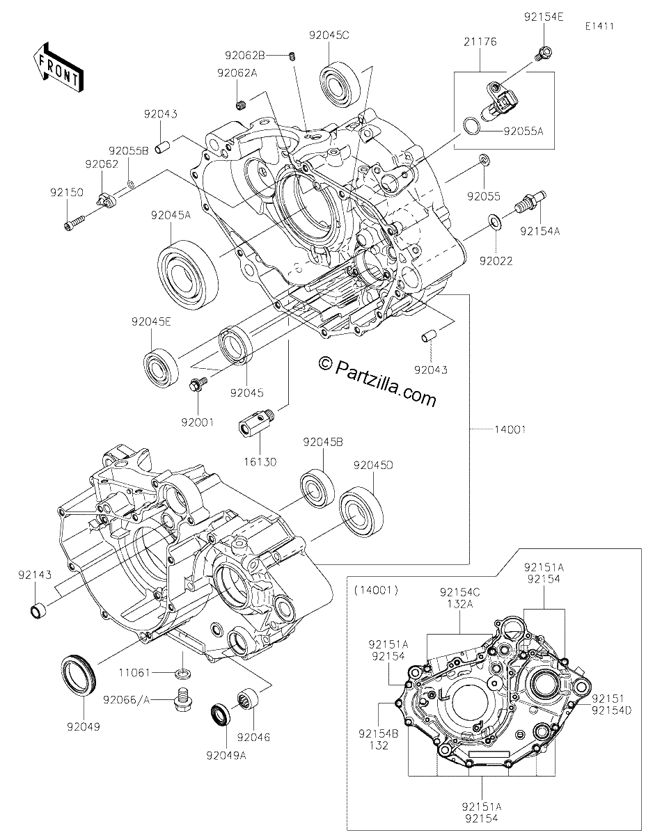 Diagrama de CRANKCASE