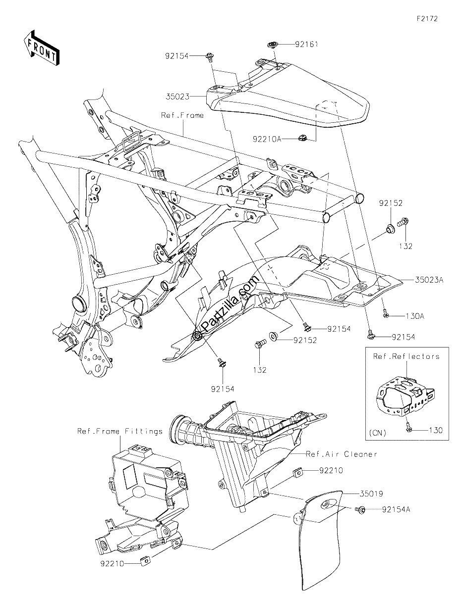 Diagrama de REAR FENDER S