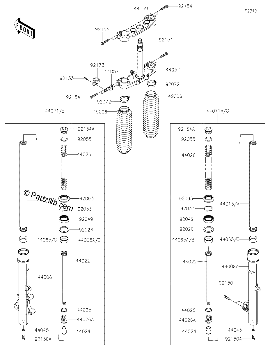 Diagrama de FRONT FORK