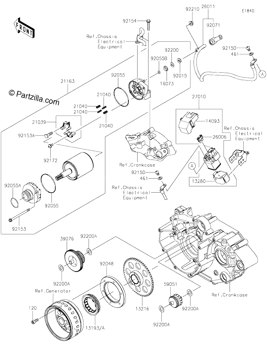 Diagrama de STARTER MOTOR