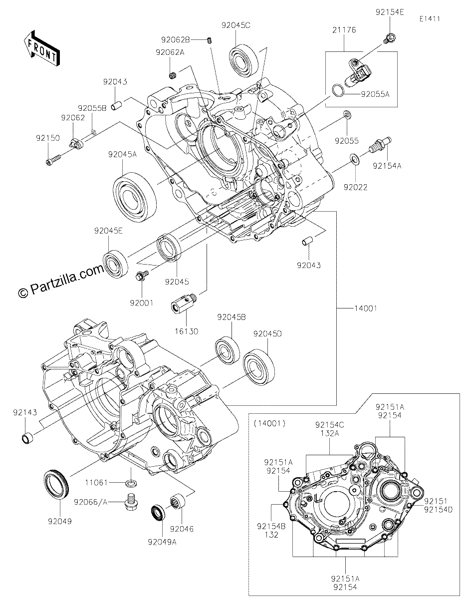 Diagrama de CRANKCASE