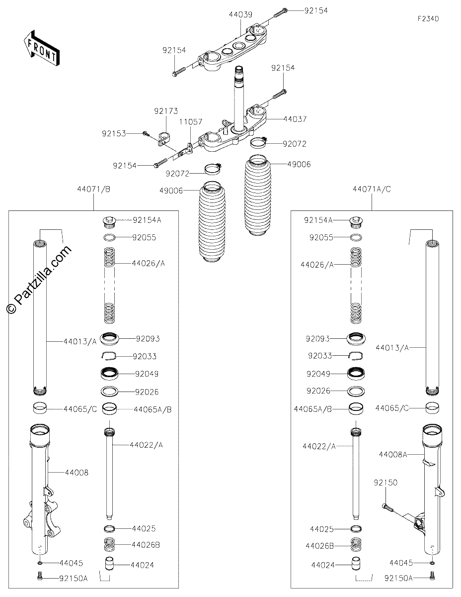 Diagrama de FRONT FORK
