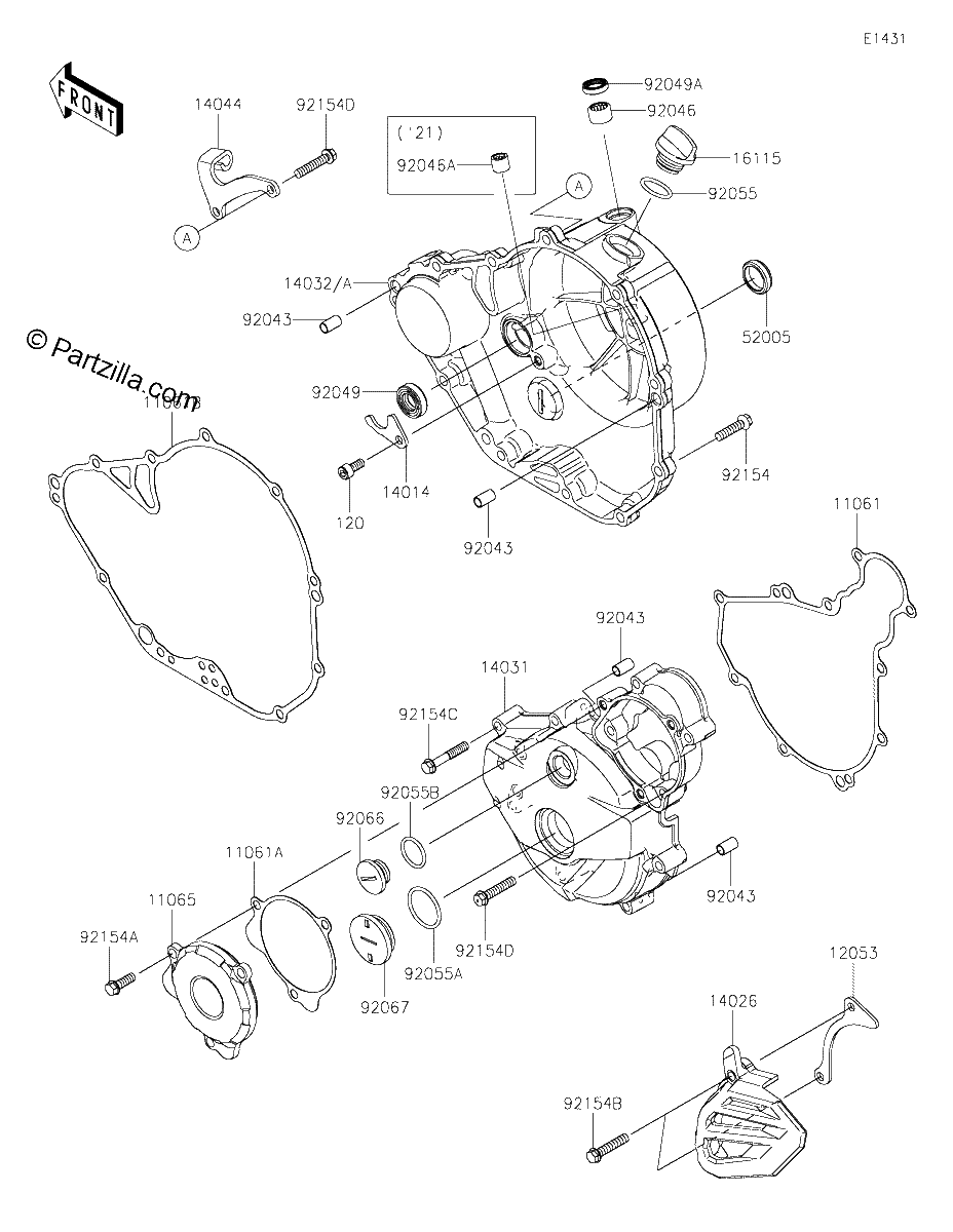 Diagrama de ENGINE COVER S
