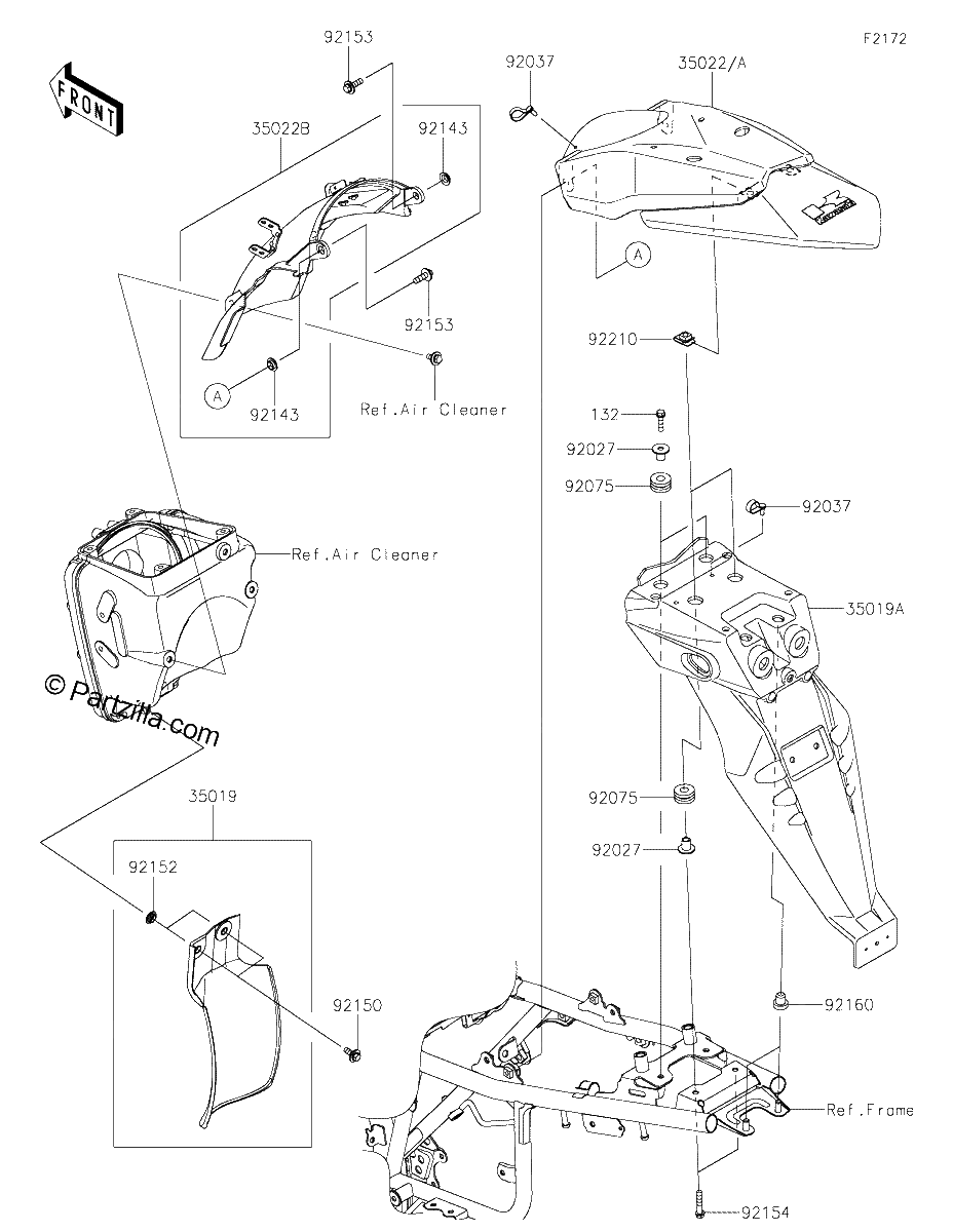 Diagrama de REAR FENDER S