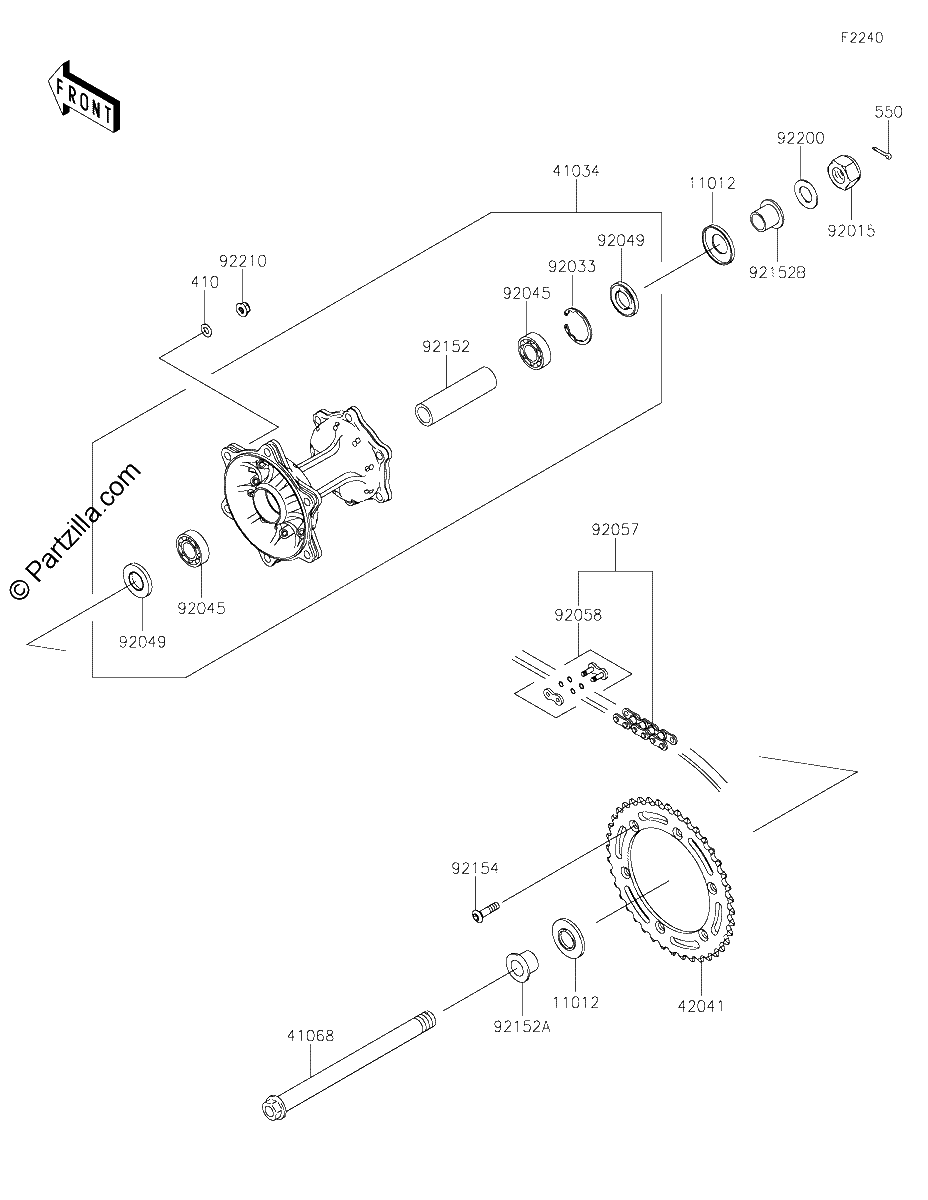 Diagrama de REAR HUB