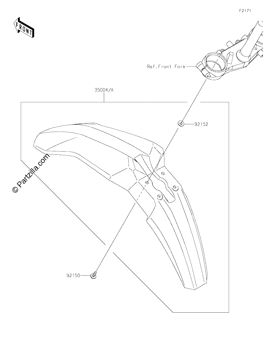 Diagrama de FRONT FENDER S