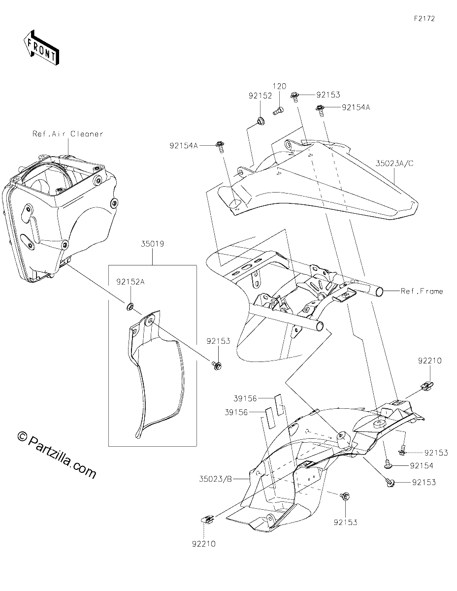 Diagrama de REAR FENDER S