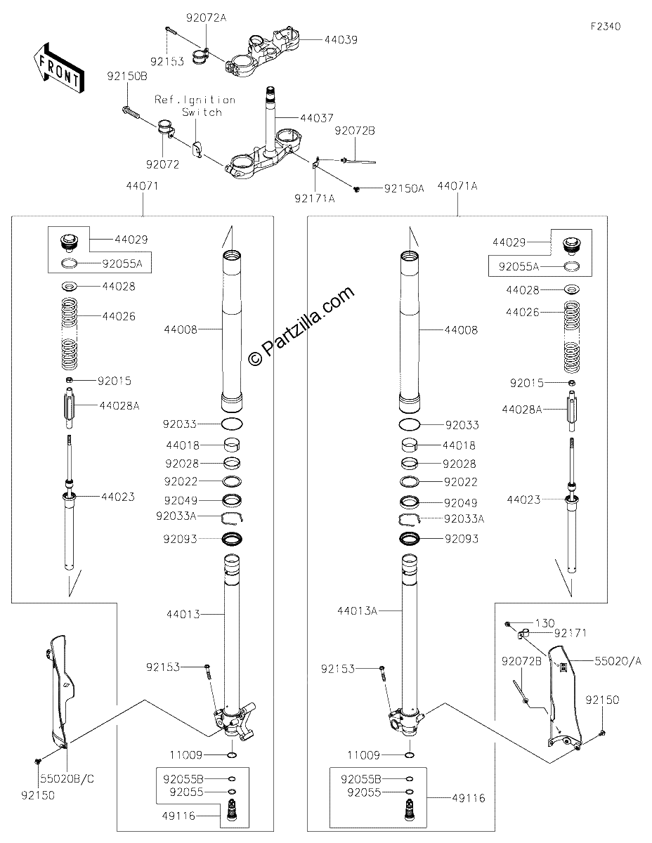 Diagrama de FRONT FORK