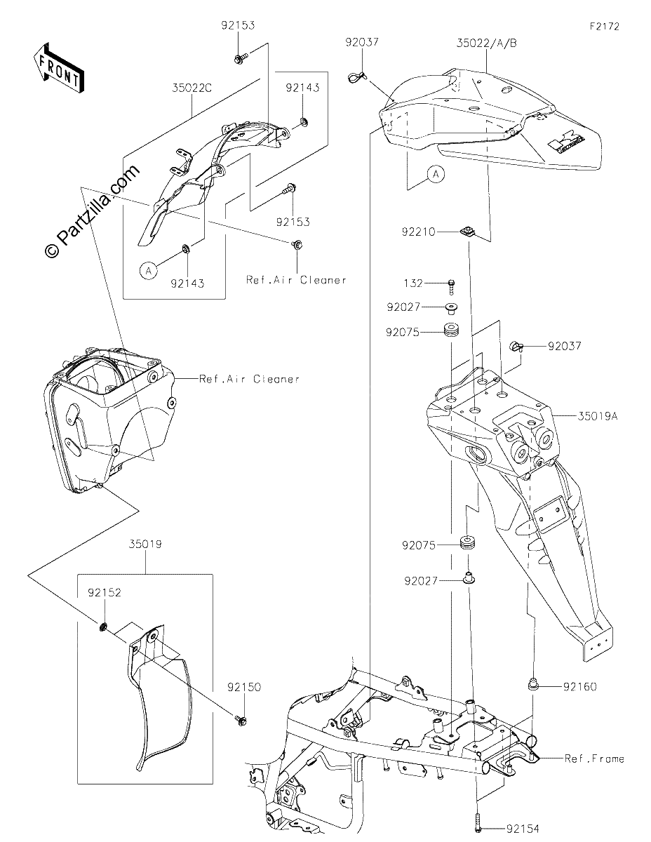 Diagrama de REAR FENDER S