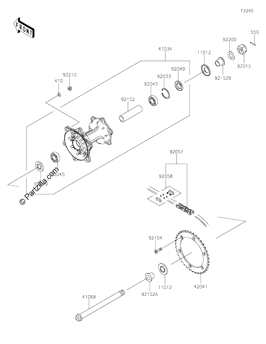 Diagrama de REAR HUB