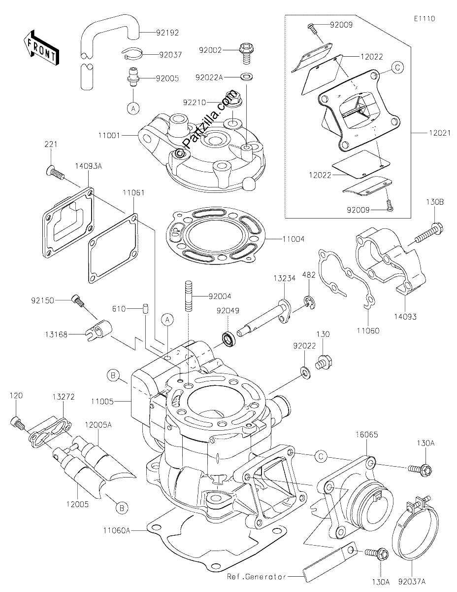 Diagrama de CYLINDER HEAD CYLINDER