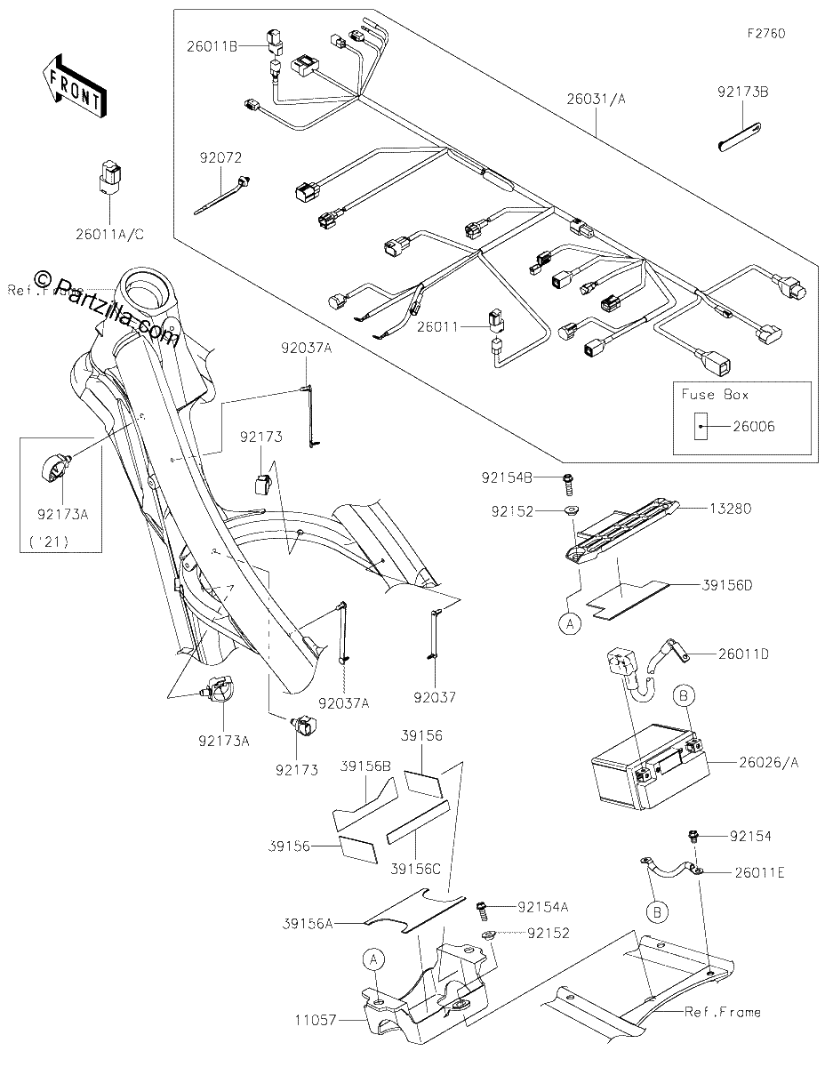 Diagrama de CHASSIS ELECTRICAL EQUIPMENT