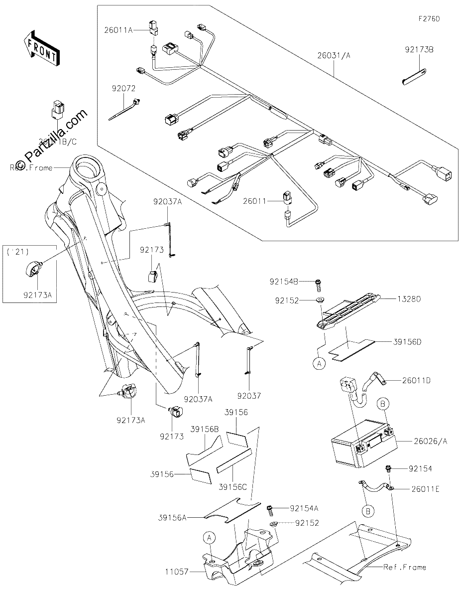 Diagrama de CHASSIS ELECTRICAL EQUIPMENT