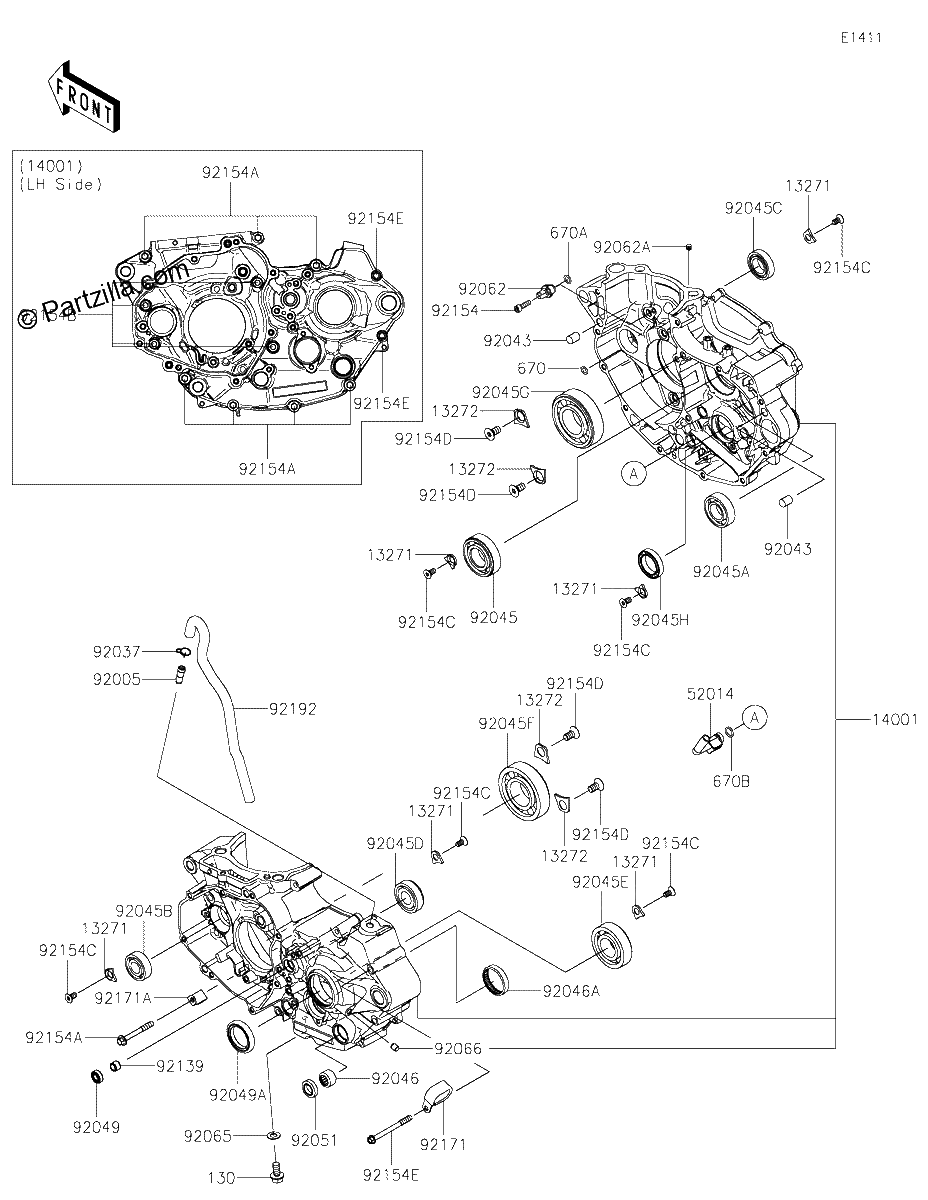 Diagrama de CRANKCASE