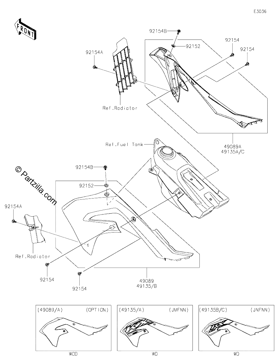Diagrama de ENGINE SHROUDS