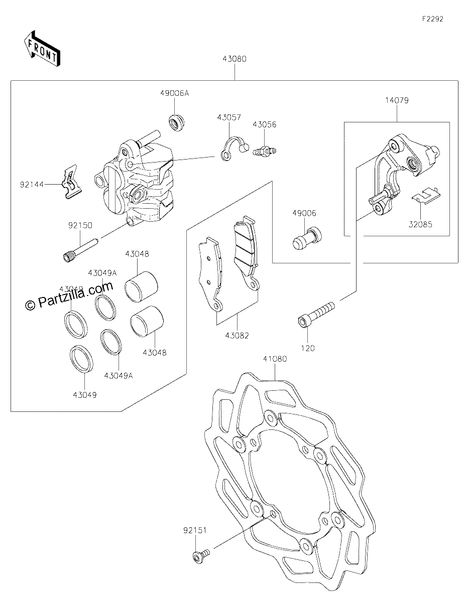 Diagrama de FRONT BRAKE