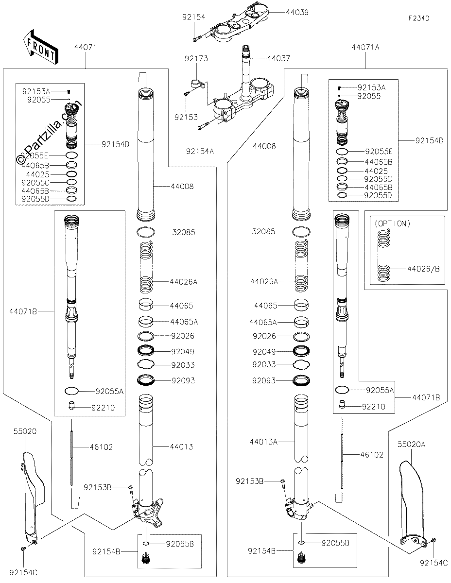 Diagrama de FRONT FORK