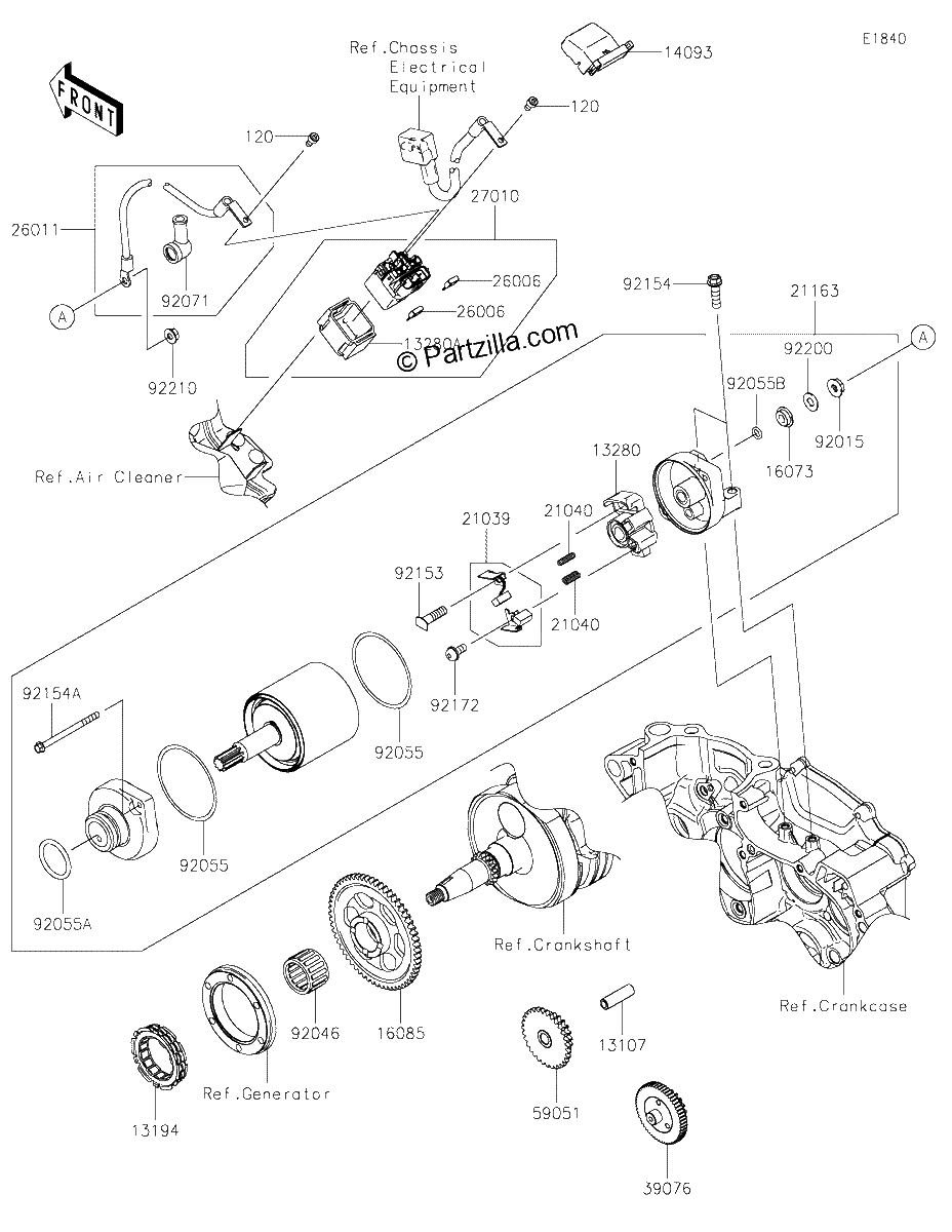 Diagrama de STARTER MOTOR