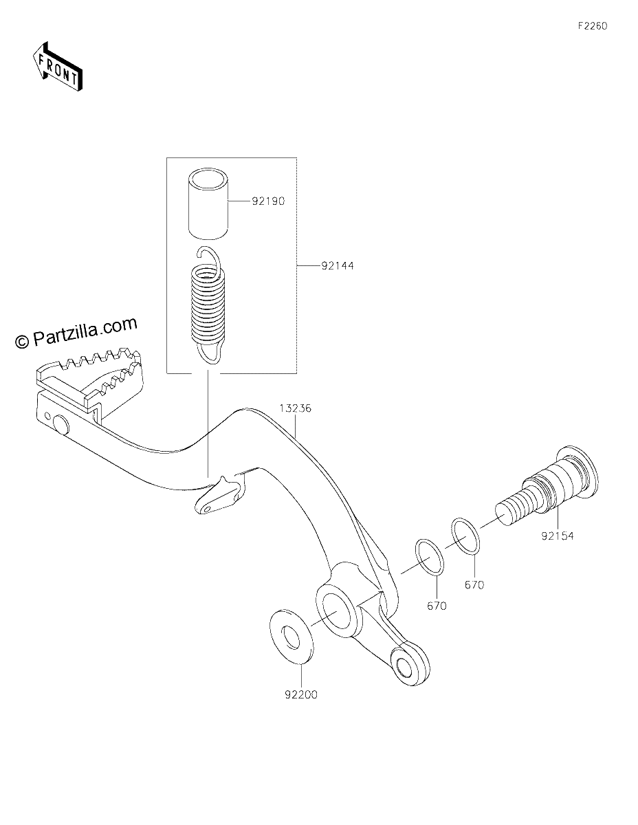 Diagrama de BRAKE PEDAL