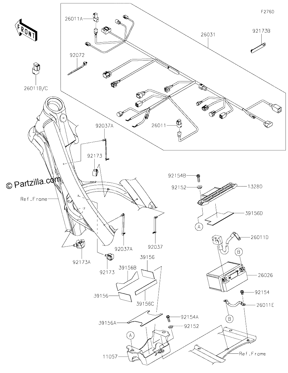 Diagrama de CHASSIS ELECTRICAL EQUIPMENT