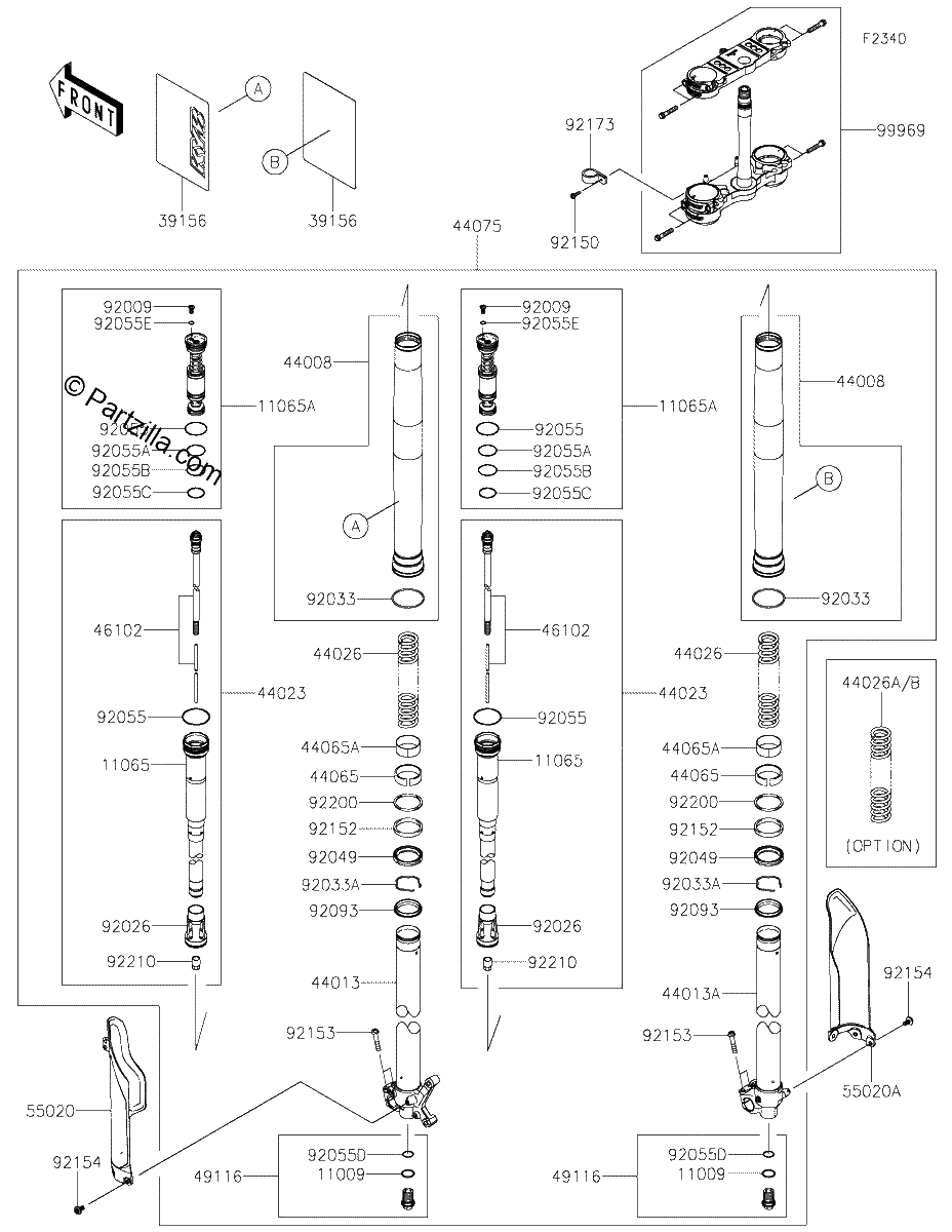 Diagrama de FRONT FORK LNFNN