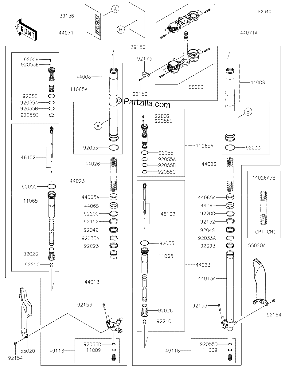 Diagrama de FRONT FORK