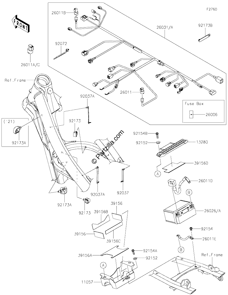Diagrama de CHASSIS ELECTRICAL EQUIPMENT