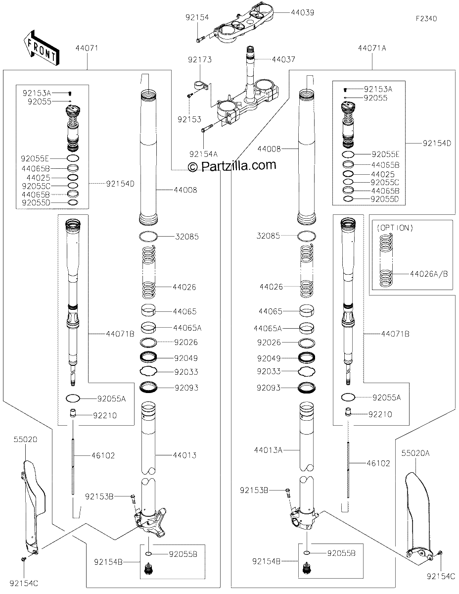 Diagrama de FRONT FORK