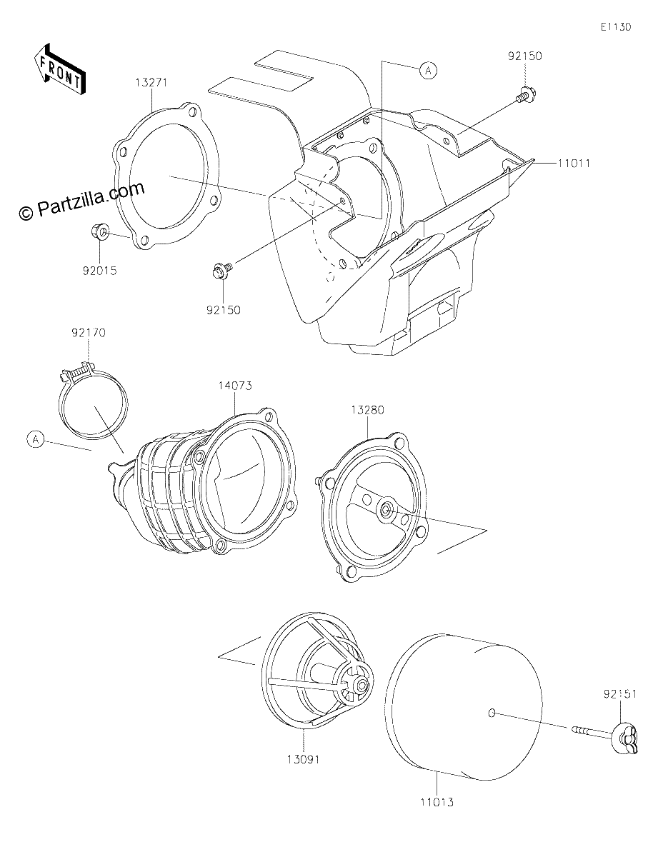 Diagrama de AIR CLEANER