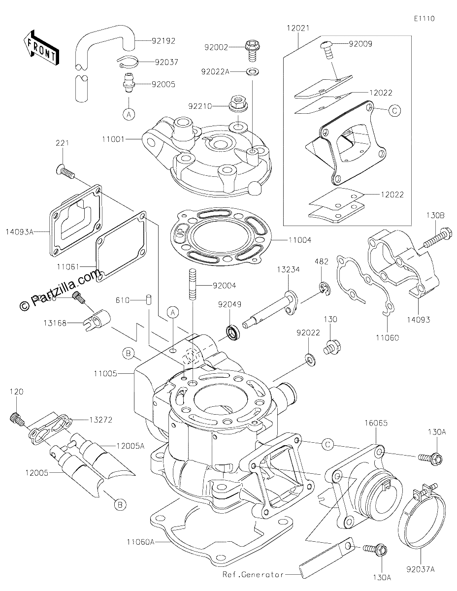 Diagrama de CYLINDER HEAD CYLINDER
