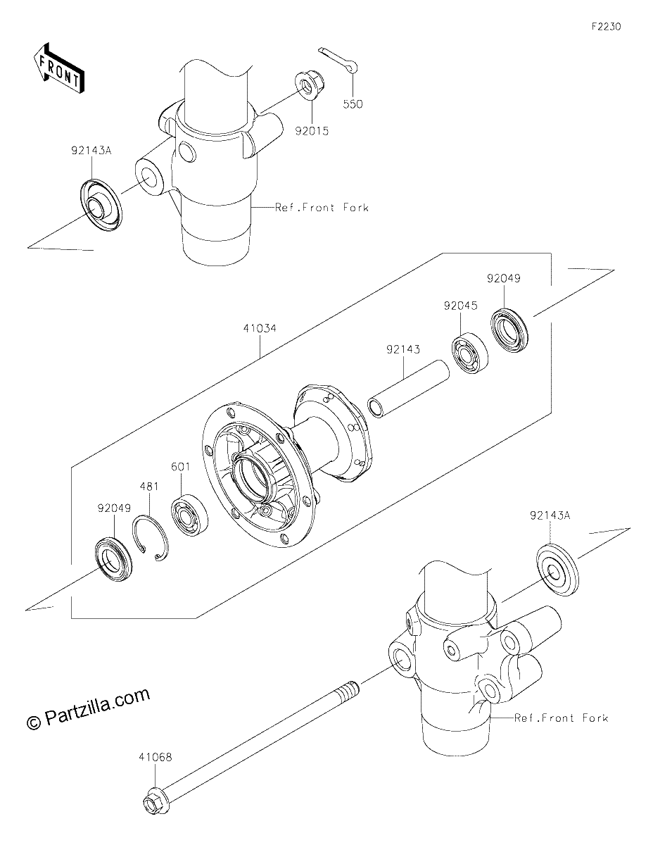 Diagrama de FRONT HUB