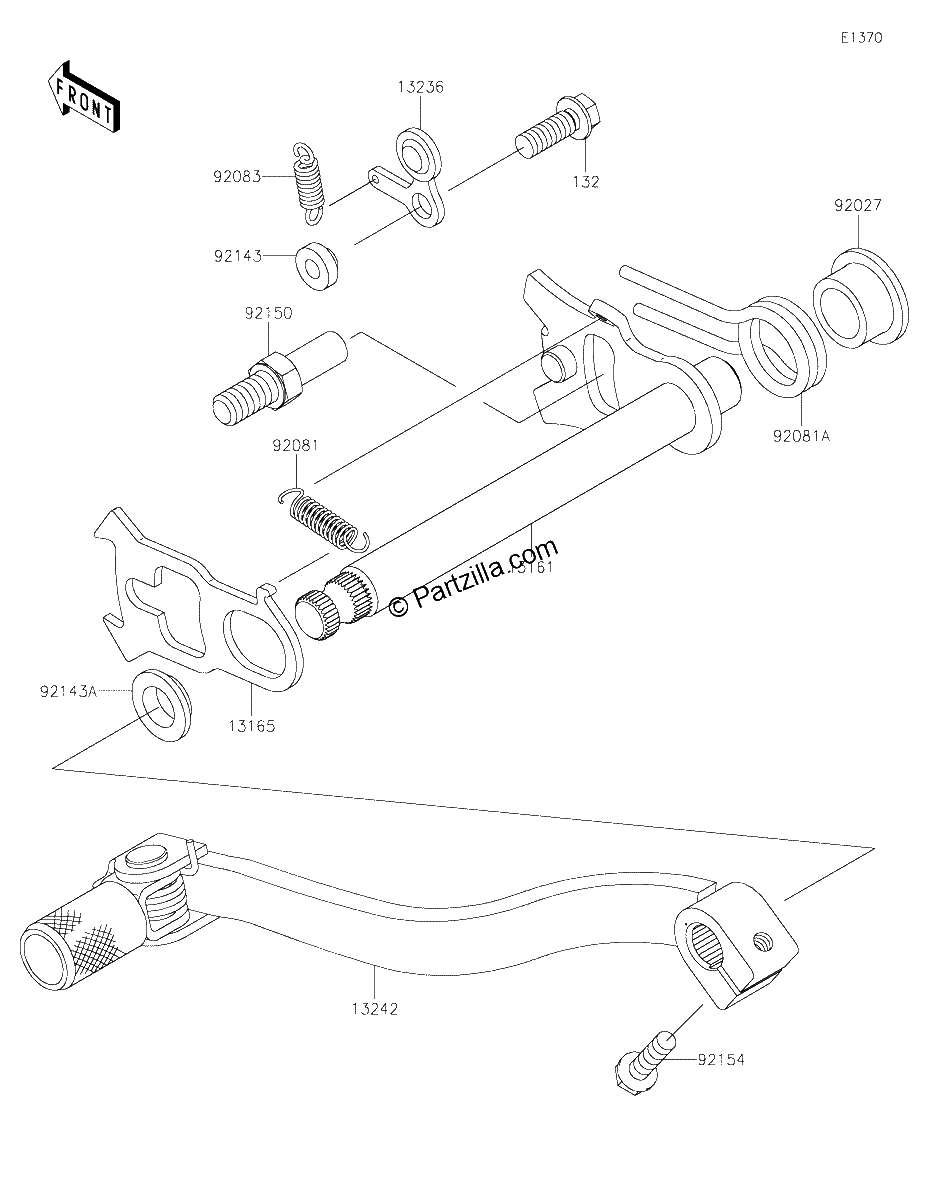 Diagrama de GEAR CHANGE MECHANISM