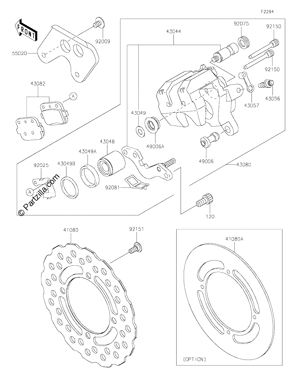 Diagrama de REAR BRAKE