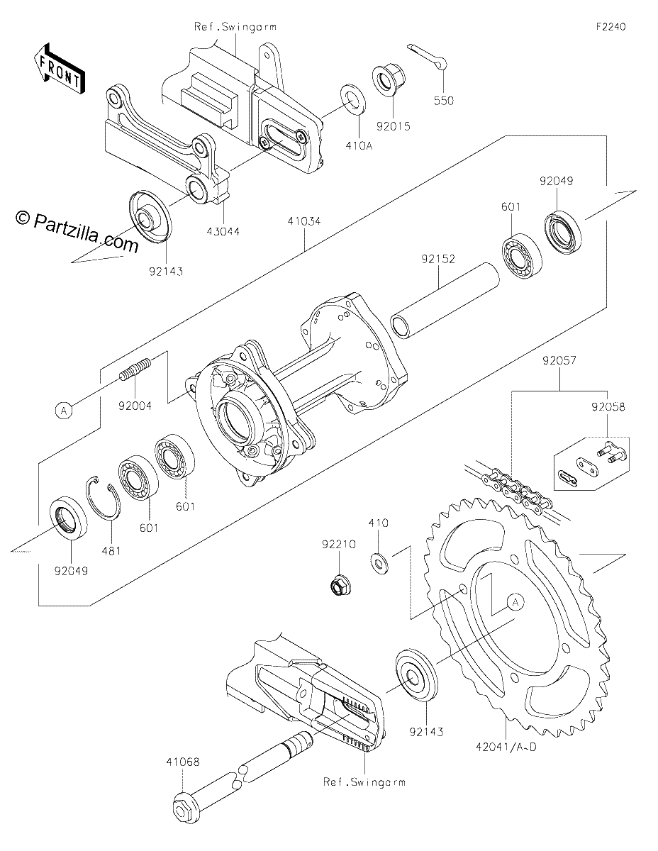 Diagrama de REAR HUB