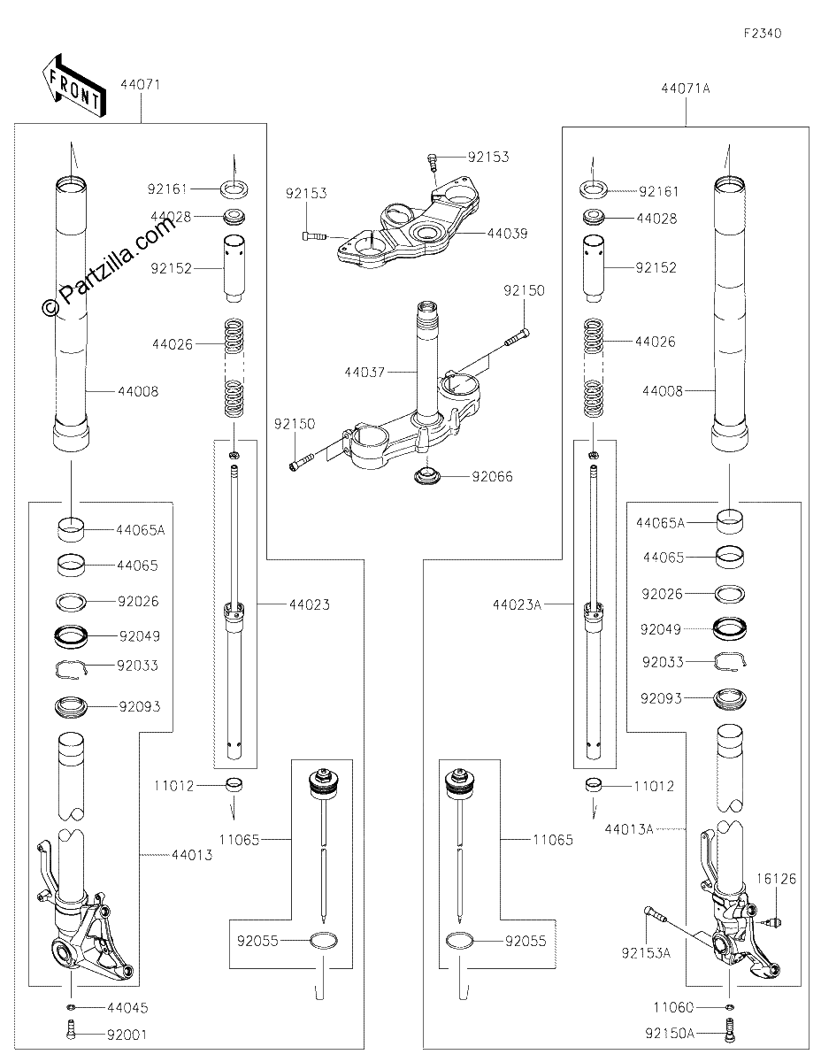 Diagrama de FRONT FORK