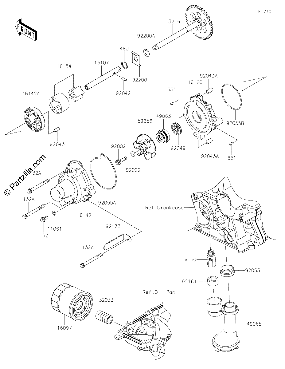 Diagrama de OIL PUMP OIL FILTER