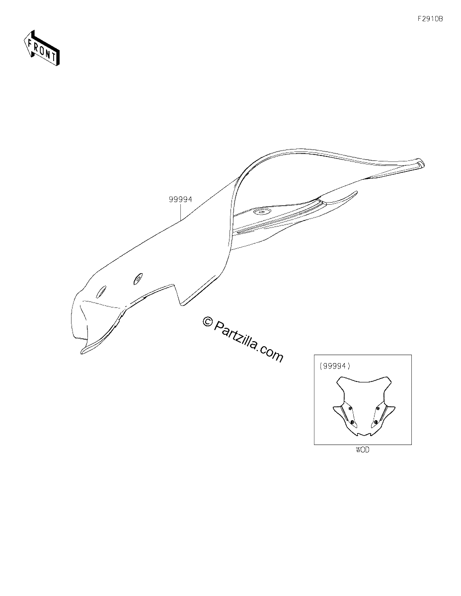 Diagrama de ACCESSORY WINDSHIELD