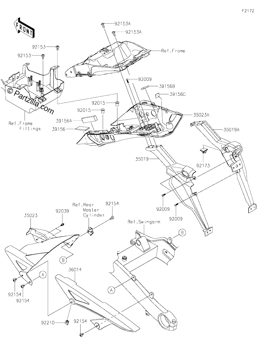 Diagrama de REAR FENDER S