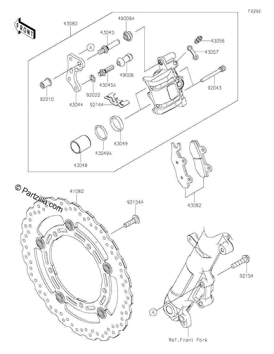 Diagrama de FRONT BRAKE