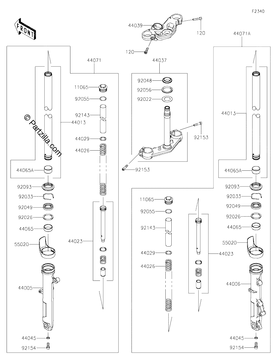 Diagrama de FRONT FORK