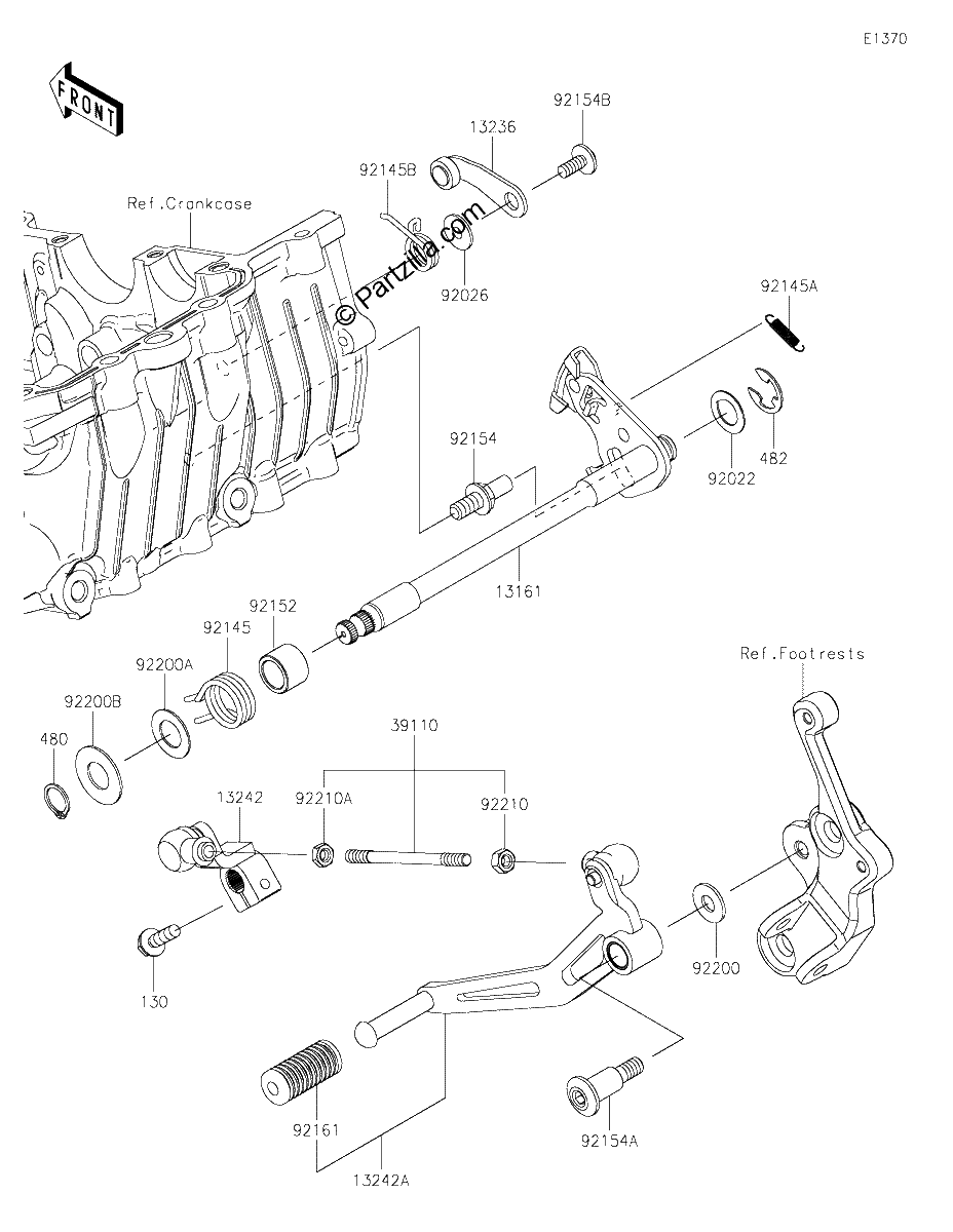 Diagrama de GEAR CHANGE MECHANISM