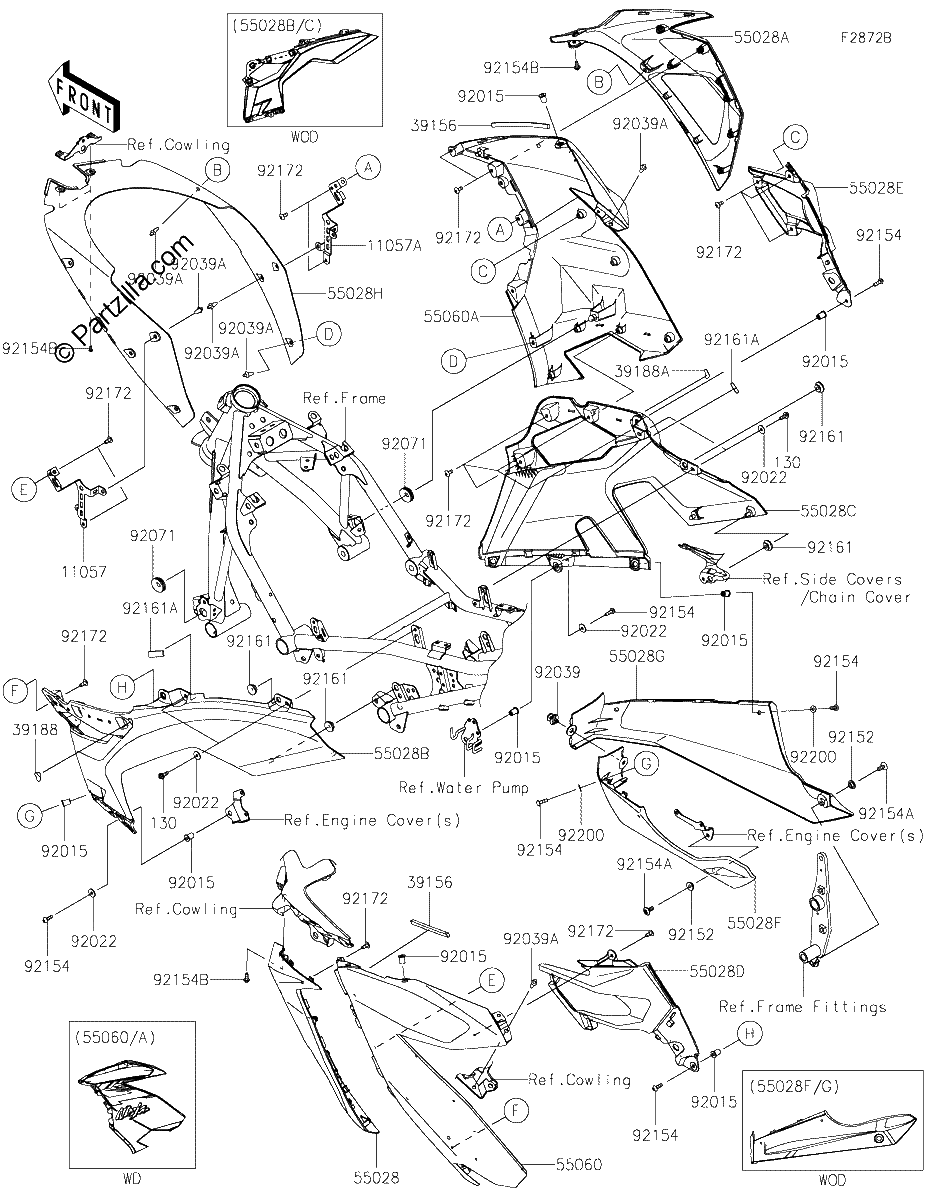 Diagrama de COWLING LOWERS GNFBN